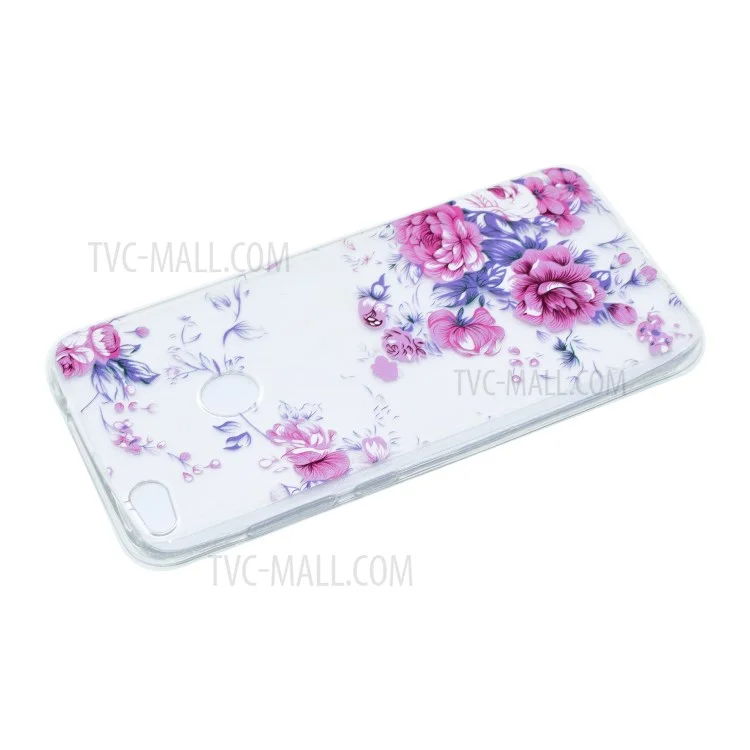 Pattern Printing TPU Shell for Huawei P8 Lite (2017) / Honor 8 Lite - Flowers Pattern