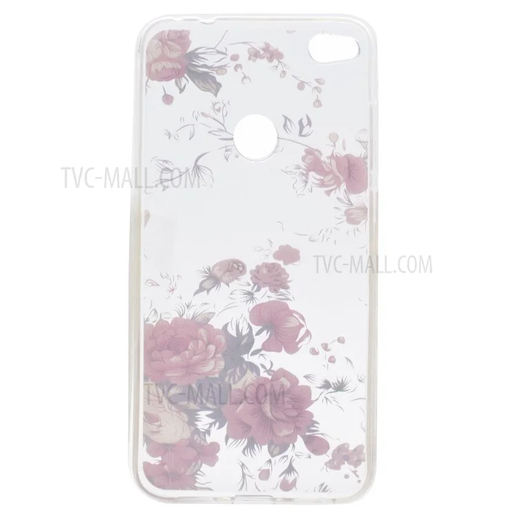 Pattern Printing TPU Shell for Huawei P8 Lite (2017) / Honor 8 Lite - Flowers Pattern