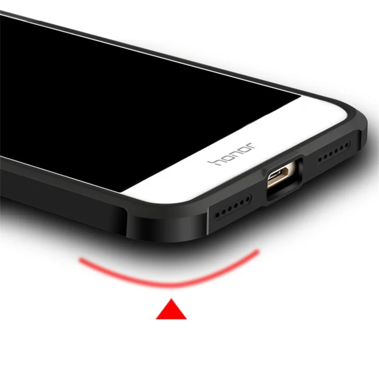 Four Corners Air-cushioning Drop-proof Back Casing (TPU) for Huawei P8 Lite (2017) / Honor 8 Lite - Less Is More