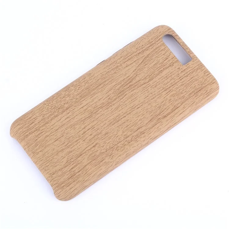 Wood Grain Leather Coated Soft TPU Phone Case for Huawei P10 - Beige