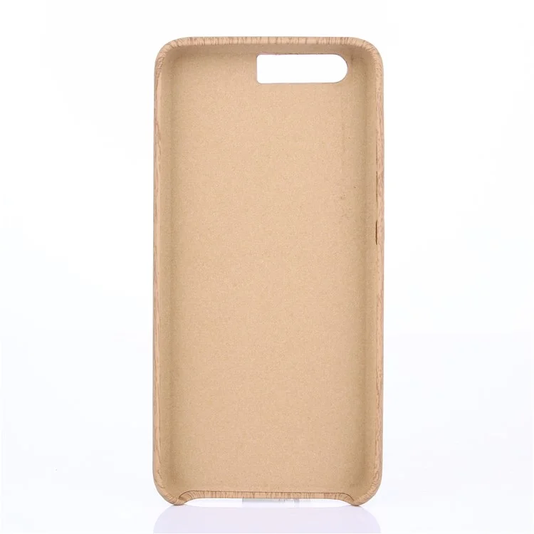 Wood Grain Leather Coated Soft TPU Phone Case for Huawei P10 - Beige