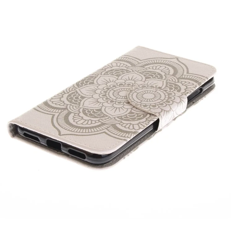 Pattern Printing Leather Wallet Case Cover for Huawei P8 Lite (2017) / Honor 8 Lite - Mandala Flowers