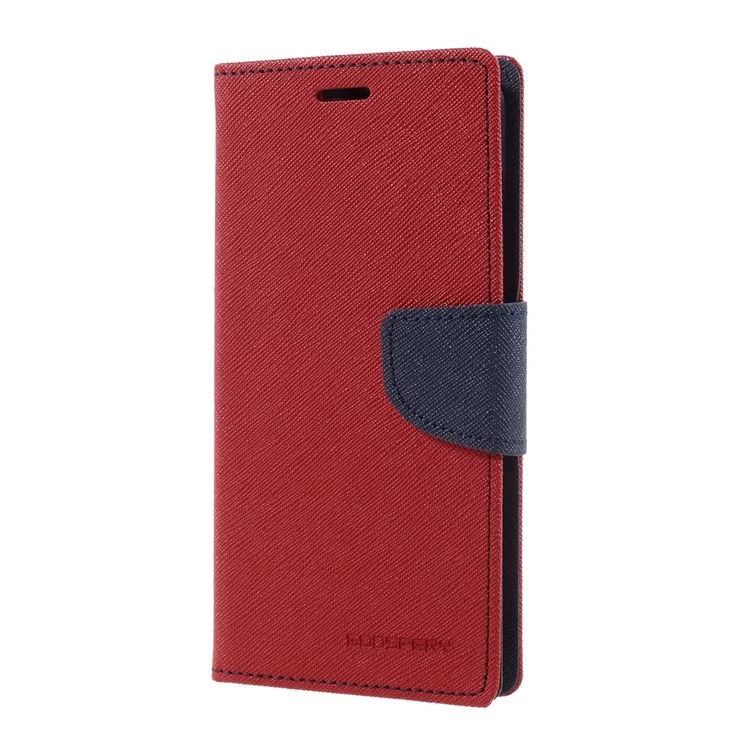 MERCURY GOOSPERY Fancy Diary PU Leather Cover for Huawei P8 Lite (2017) / Honor 8 Lite - Red