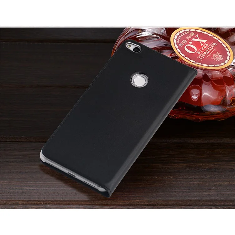 Double Window Phone Case (PU Leather + PC) for Huawei P8 Lite (2017) / Honor 8 Lite - Black