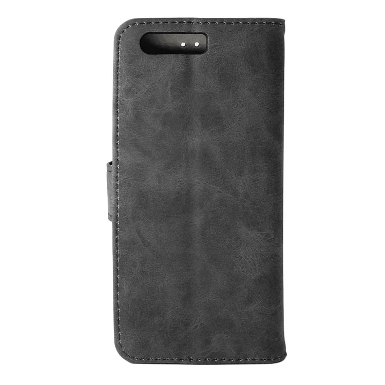 ENKAY Wallet PU Leather Protective Case with Stand for Huawei P10 Plus - Black