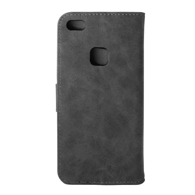 ENKAY Wallet PU Leather Mobile Phone Case with Stand for Huawei P10 Lite - Black