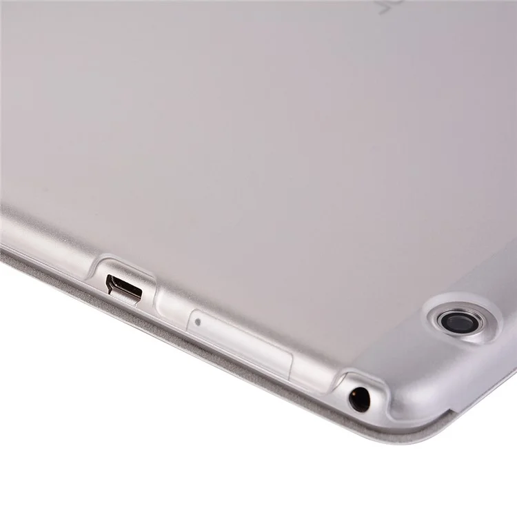 Silk Texture Tri-fold Leather Case with Stand for Huawei MediaPad T3 10 - Black