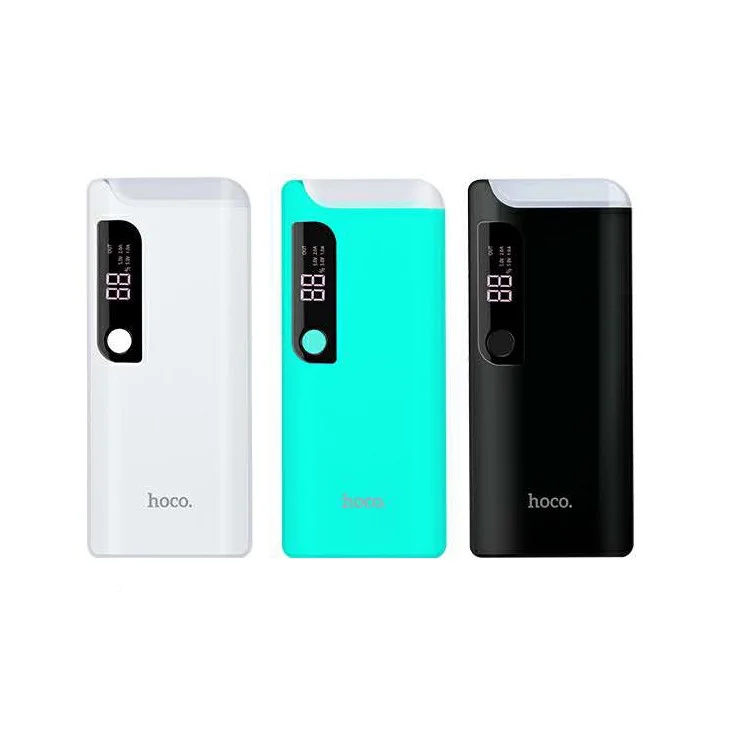 HOCO B27-15000 PuSi Mobile Power Bank with Table Lamp - Black