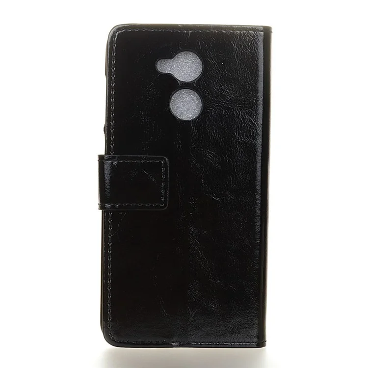 Crazy Horse Leather Wallet Phone Case for Huawei Honor 6A / Honor 5C pro - Black