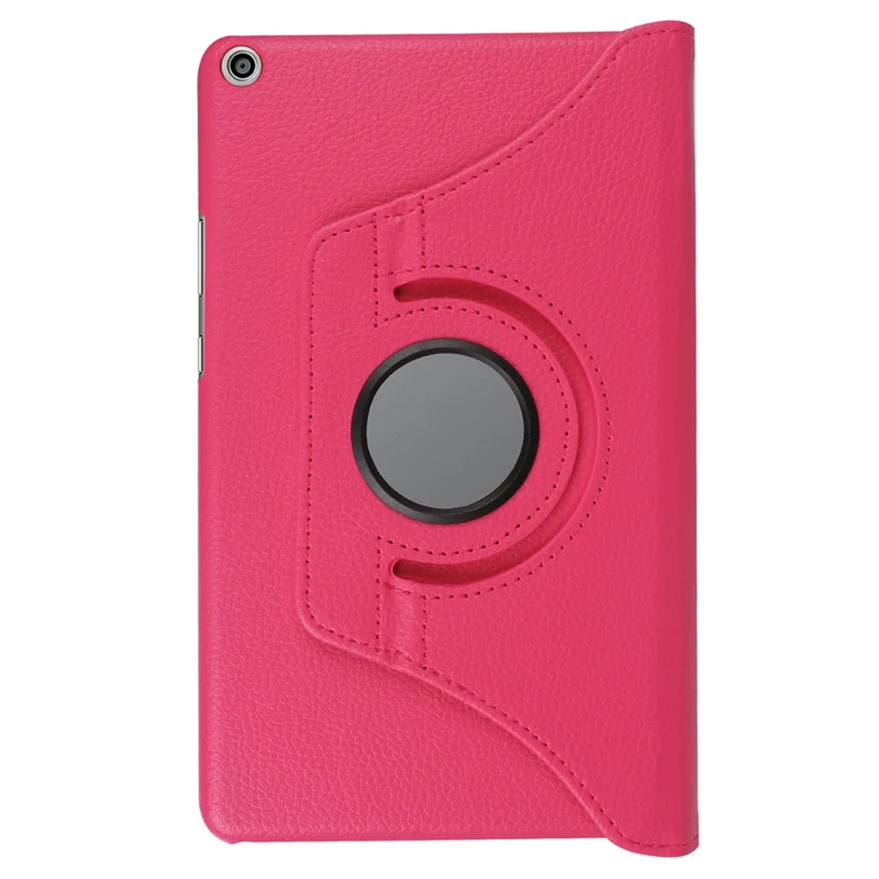 Litchi Skin Leather 360 Degree Rotary Stand Tablet Shell for Huawei Mediapad T3 8.0 - Rose