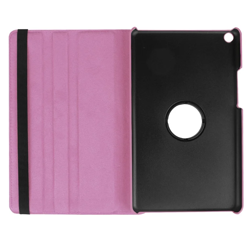 Litchi Skin Leather 360 Degree Rotary Stand Tablet Protective Case for Huawei Mediapad T3 8.0 - Pink