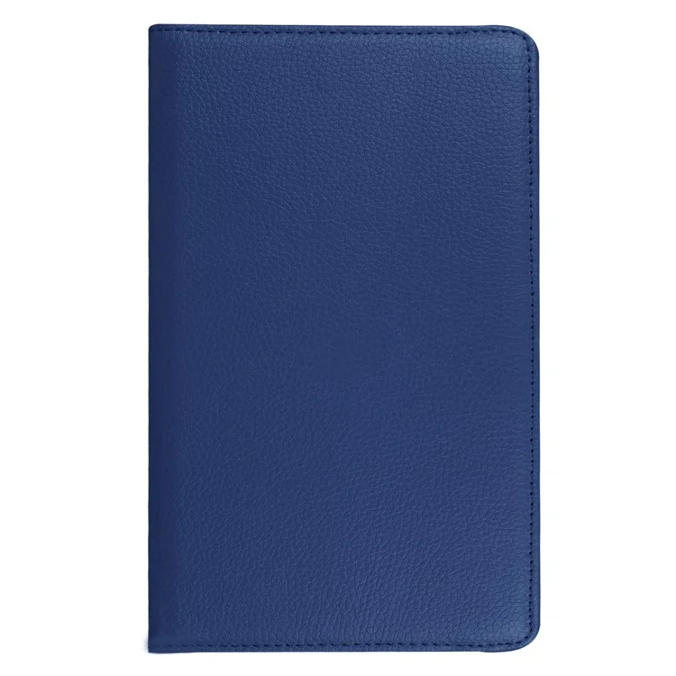 Litchi Skin Leather Tablet Case with 360 Degree Rotary Stand for Huawei Mediapad T3 8.0 - Dark Blue