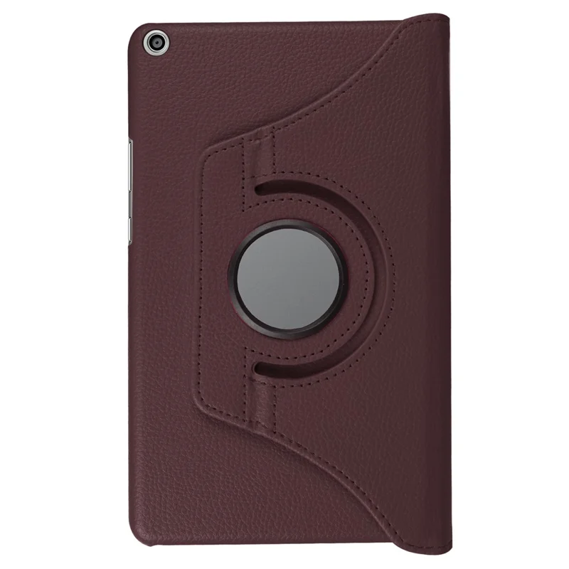 360 Degree Rotary Stand  Litchi Texture Leather Tablet Casing for Huawei Mediapad T3 8.0 - Brown
