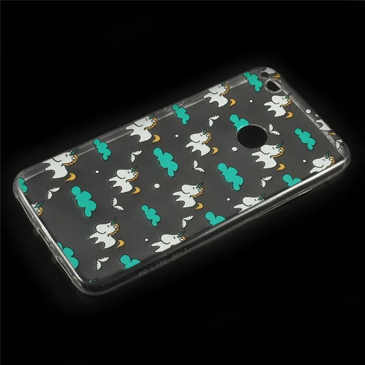 Ultra Thin Patterned Phone Back Shell for Huawei P8 Lite (2017) / Honor 8 Lite - Unicorns