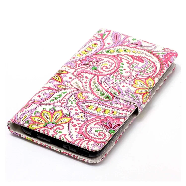 Pattern Printing Embossed Leather Case Cover for Huawei P10 Plus - Floral Pattern