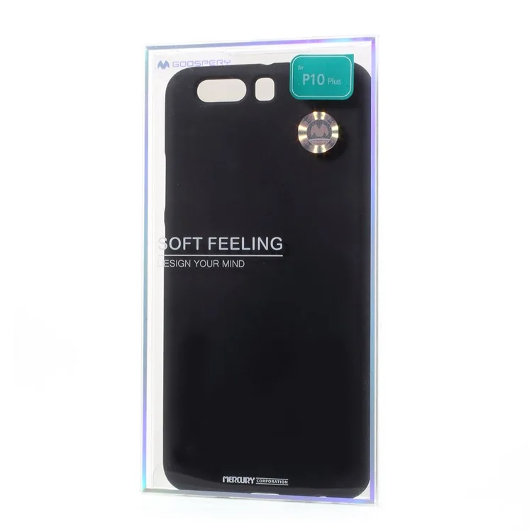 MERCURY GOOSPERY Matte Anti-fingerprint TPU Phone Case for Huawei P10 Plus - Black