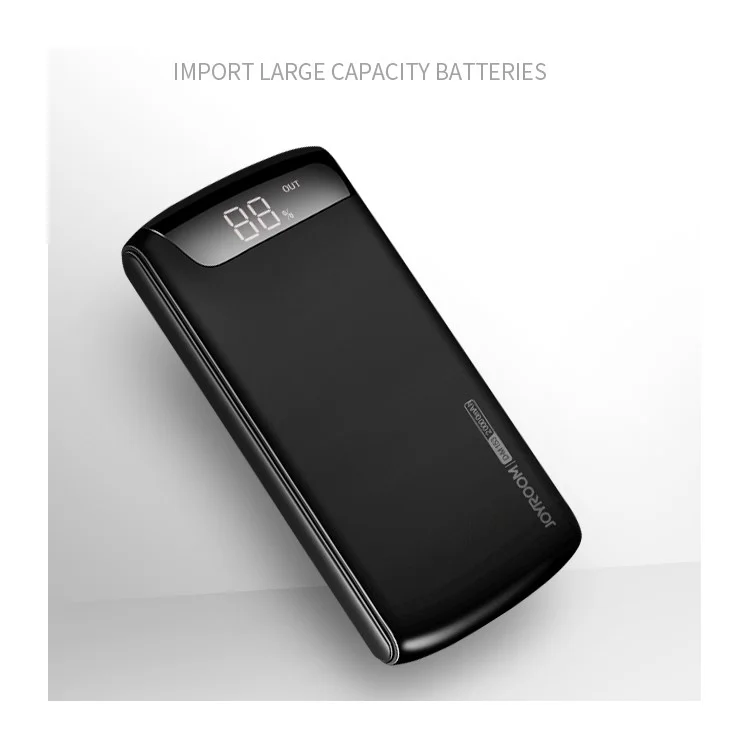 JOYROOM Wiseway Series D-M153 Dual USB 20000mAh Power Bank Battery Charger - Black