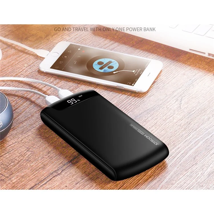 JOYROOM Wiseway Series D-M153 Dual USB 20000mAh Power Bank Battery Charger - Black