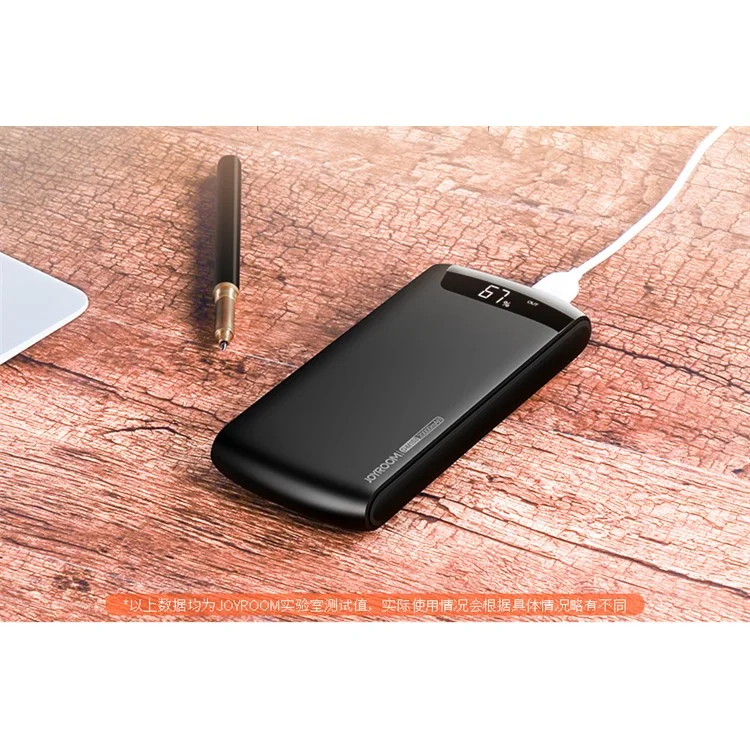 JOYROOM Wiseway Series D-M153 Dual USB 20000mAh Power Bank Battery Charger - Black