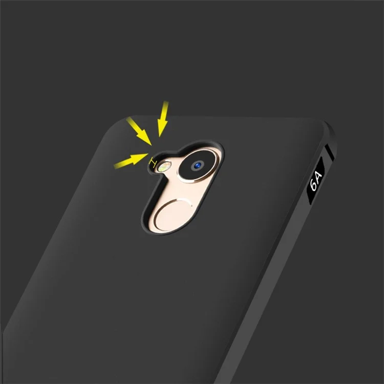 Drop-proof TPU Protection Mobile Phone Back Casing for Huawei Honor 6A / Honor 5C pro - Black