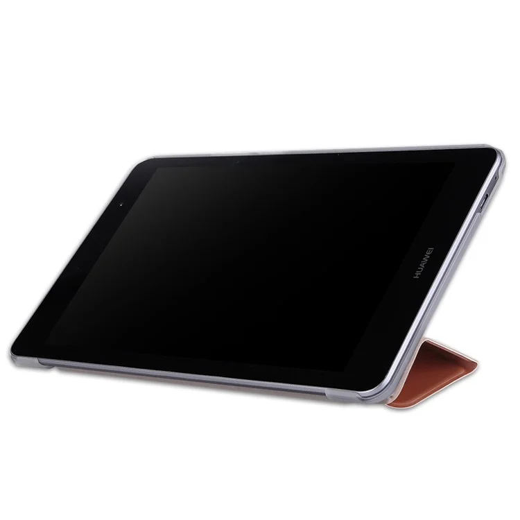 DUX DUCIS Skin Pro Series Awaken Tri-fold Leather Cover for Huawei MediaPad T3 8.0 - Rose Gold