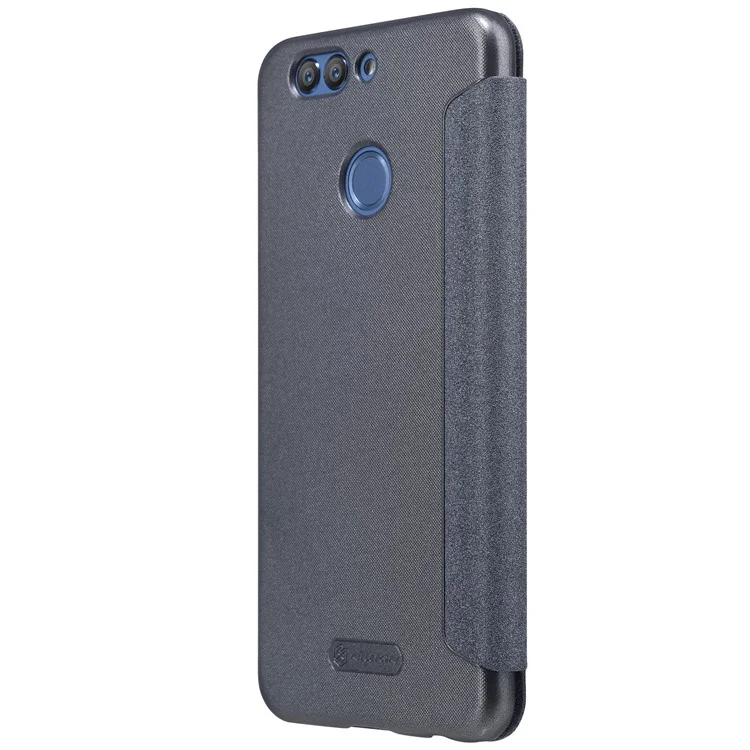NILLKIN Sparkle Series Flip Leather Case for Huawei Nova 2 Plus - Black