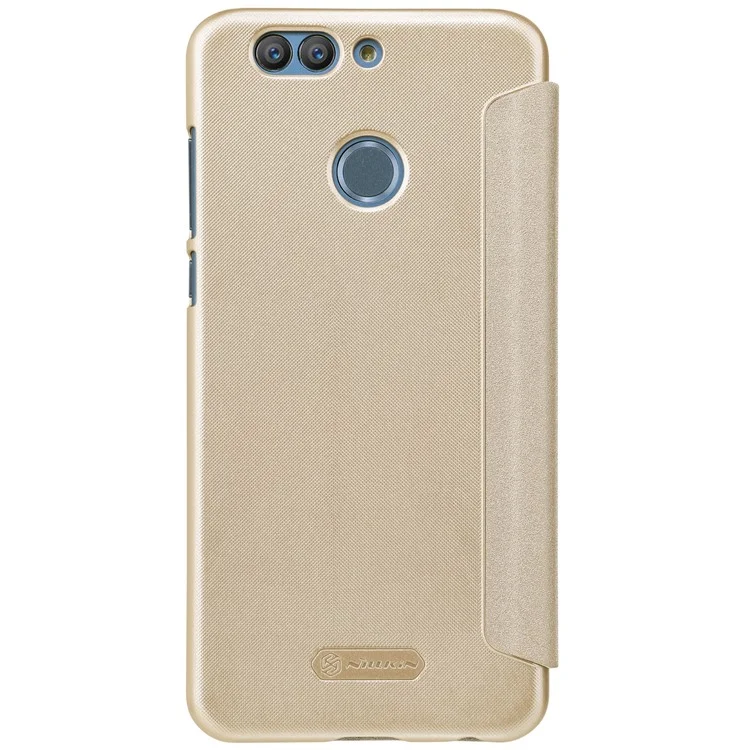 NILLKIN Sparkle Series Flip Leather Cover for Huawei Nova 2 Plus - Gold