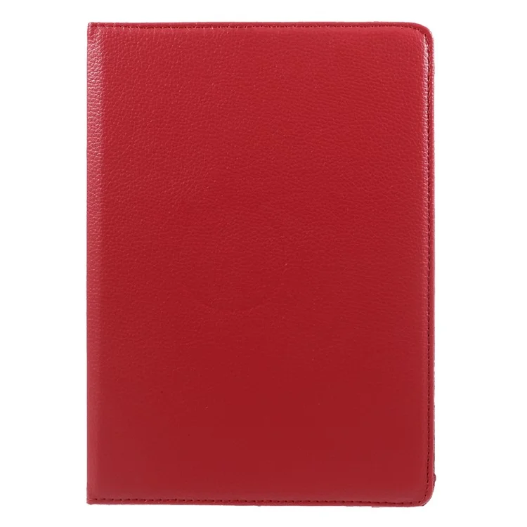 Litchi Texture 360° Swivel Leather Stand Cover for Huawei MediaPad M3 Lite 10 (10.1 Inch) - Red
