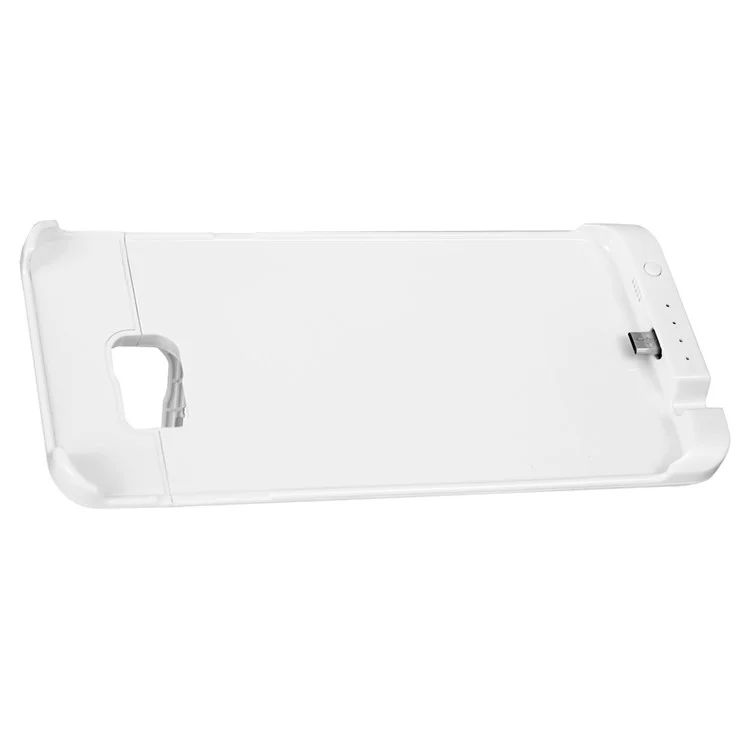 LINK DREAM 4500mAh External Battery Charger Case for Samsung Galaxy S6 Edge Plus G928 with Kickstand - White