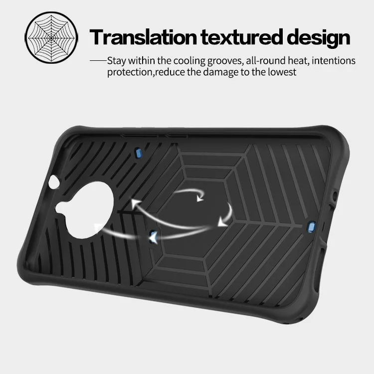 Soft TPU + Plastic Combo Detachable Phone Casing with 360-degree Rotary Kickstand for Motorola Moto G5S Plus - Black