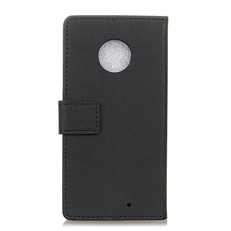 Wallet Leather Stand Cell Phone Case for Motorola Moto X4 - Black