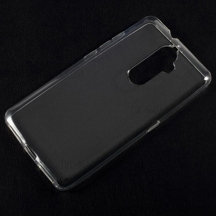Clear TPU Case Cover with Non-slip Inner for Lenovo K8 Plus - Transparent