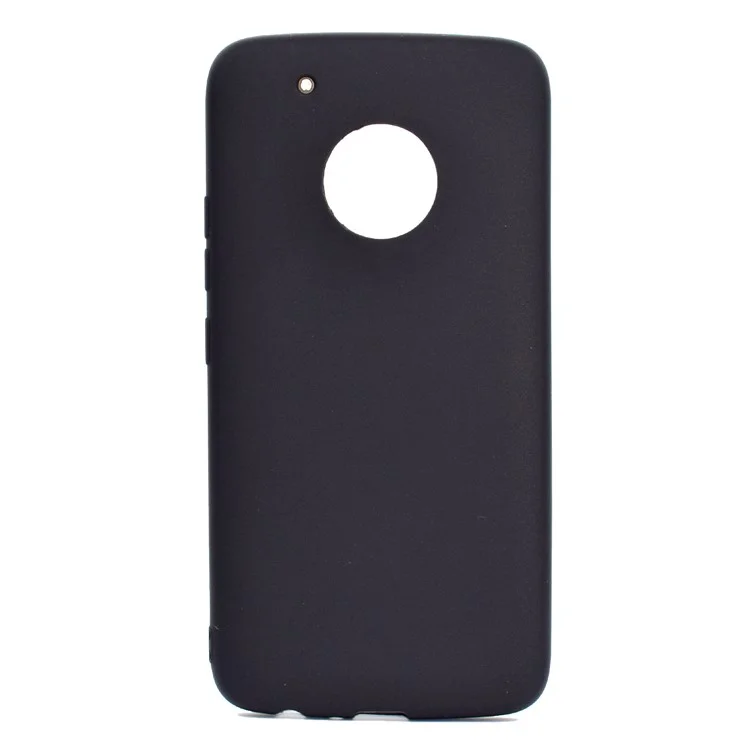 Soft Matte TPU Back Case for Motorola Moto G5 Plus - Black