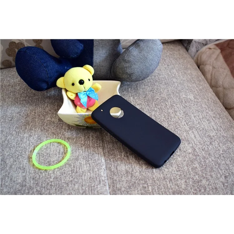 Soft Matte TPU Back Case for Motorola Moto G5 Plus - Black