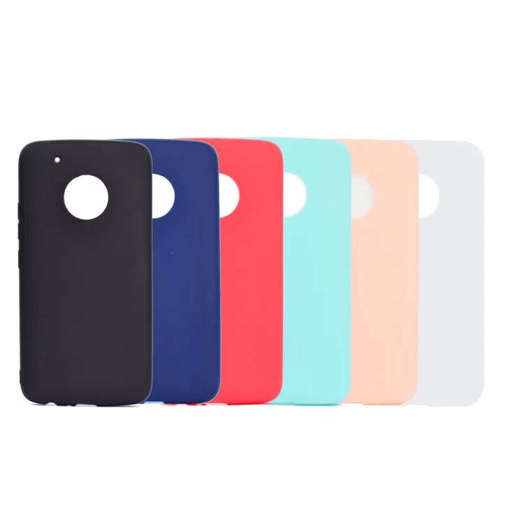 Soft Matte TPU Back Case for Motorola Moto G5 Plus - Black