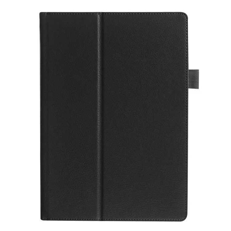 Litchi Skin Leather Stand Case Para Lenovo Tab3 10 TB-X103F - Negro