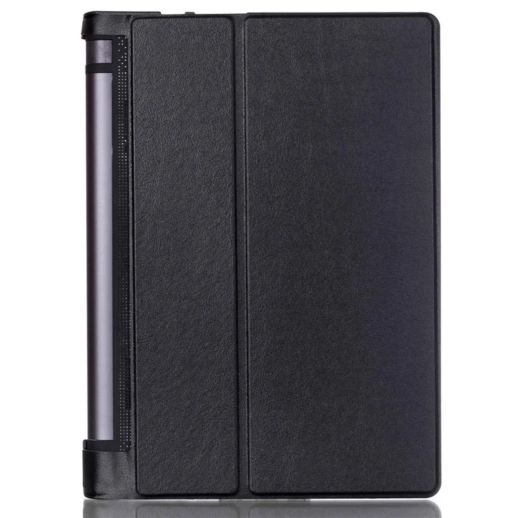Bi-fold Smart Leather Case with Stand for Lenovo Yoga Tablet 3 10-inch X50L - Black