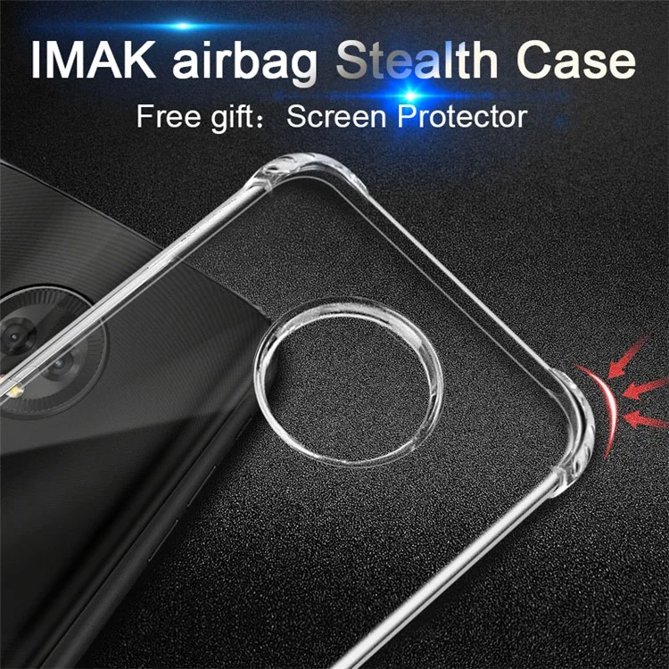 IMAK Anti-drop TPU Case + Screen Protector for Motorola Moto G6