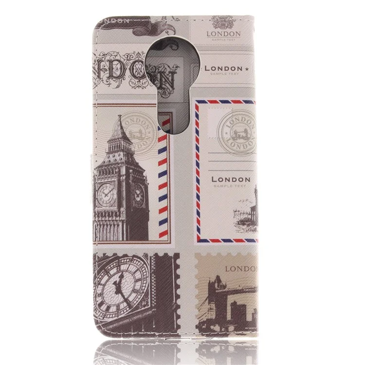 Pattern Printing Leather Wallet Case for Motorola Moto E5 Plus - UK Flag