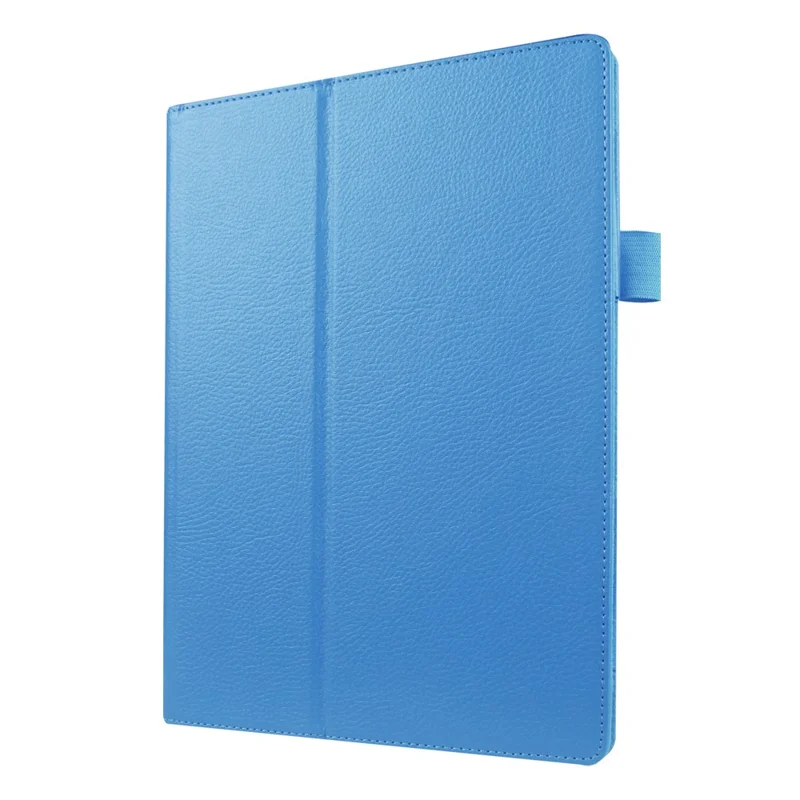 Litchi Leather Smart Flip Cover Case for Lenovo Tab 2 A10-30 X30F - Baby Blue