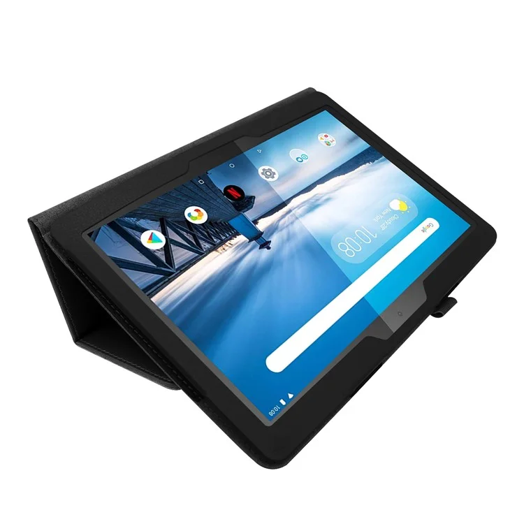 Per Lenovo Tab P10 10.1 pollici Custodia protettiva in pelle grana di litchi - Nera