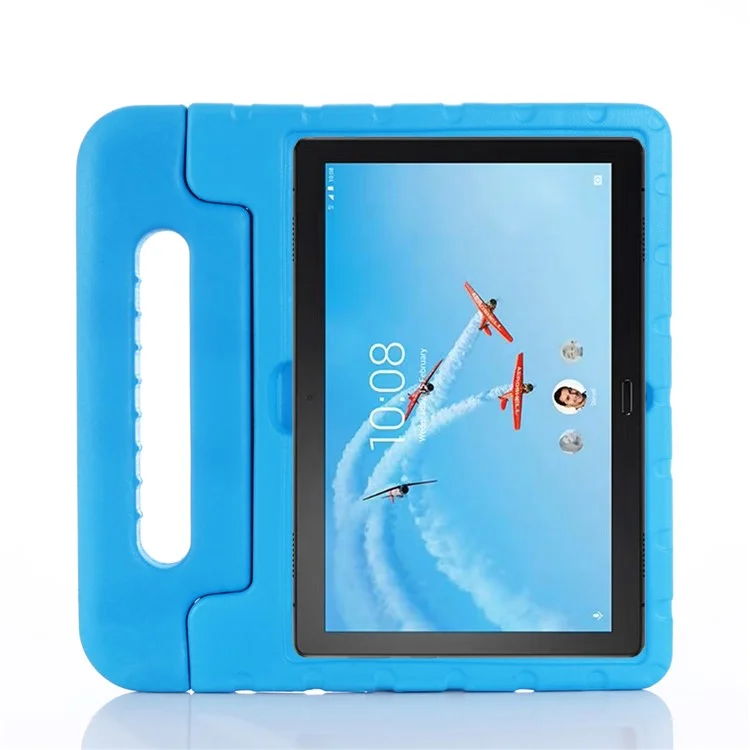 Étui de protection pour tablette pour enfants, résistant aux chutes, en EVA, avec support pour Lenovo Tab P10 / Tab M10 TB-X605F - Bleu