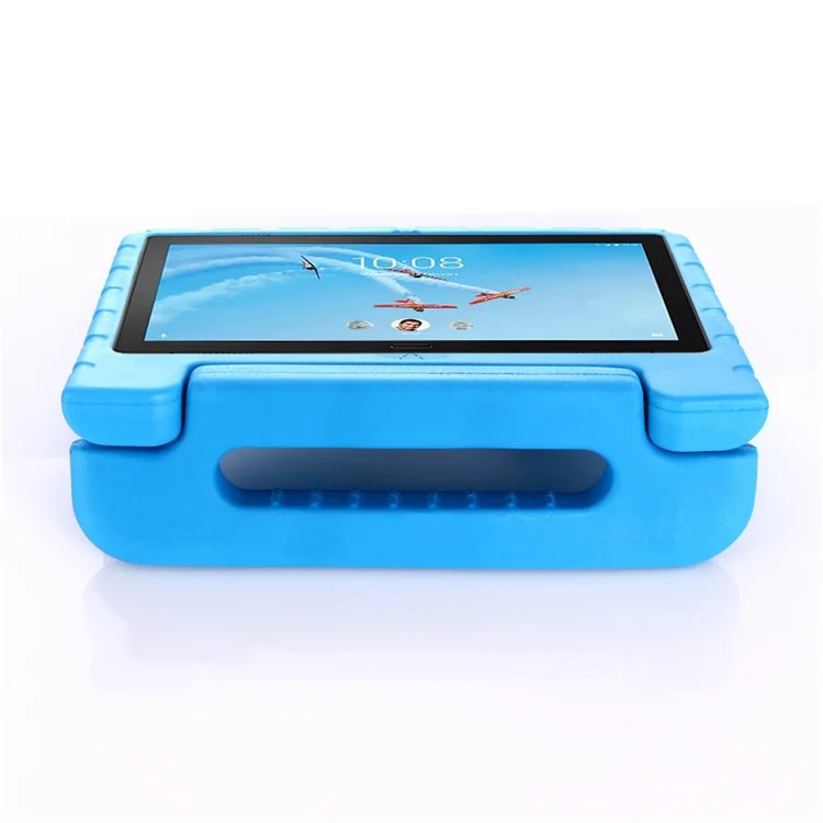 Étui de protection pour tablette pour enfants, résistant aux chutes, en EVA, avec support pour Lenovo Tab P10 / Tab M10 TB-X605F - Bleu