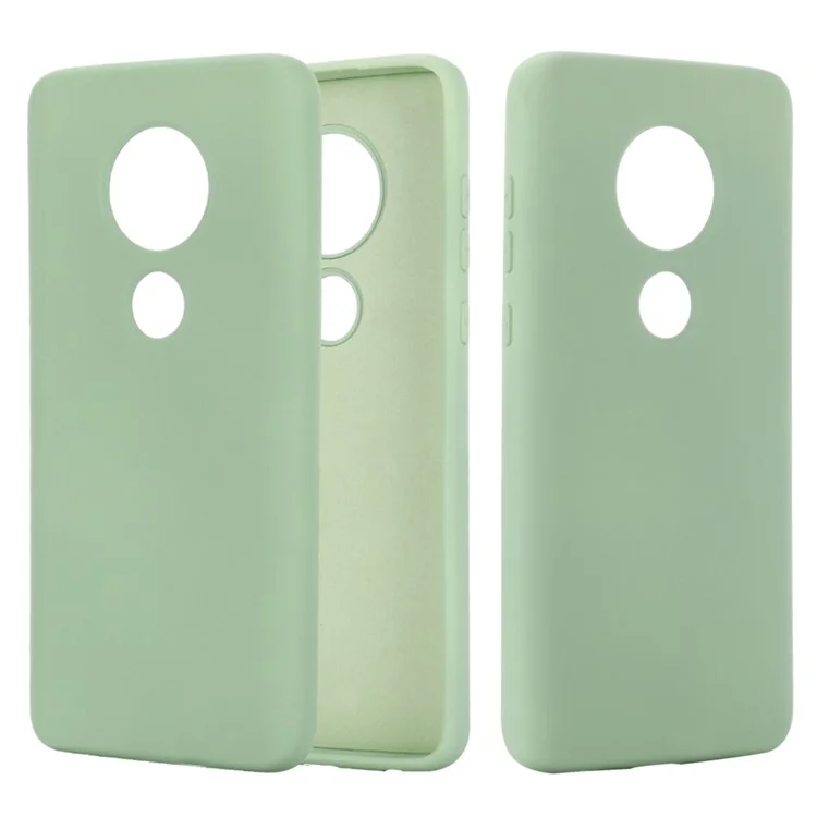 Liquid Silicone Case Protective Phone Cover for Motorola Moto E5 - Green