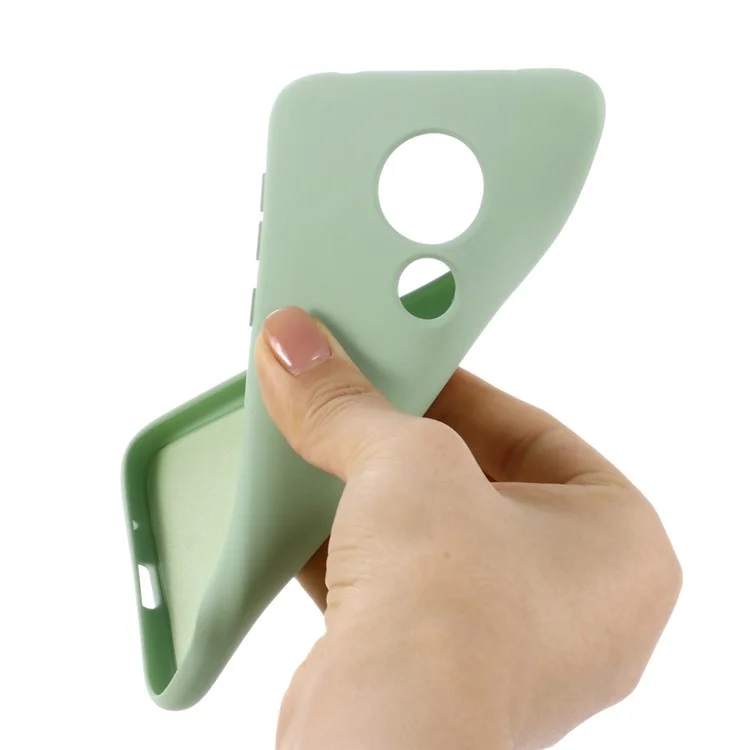 Liquid Silicone Case Protective Phone Cover for Motorola Moto E5 - Green