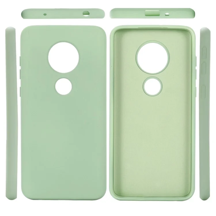 Liquid Silicone Case Protective Phone Cover for Motorola Moto E5 - Green