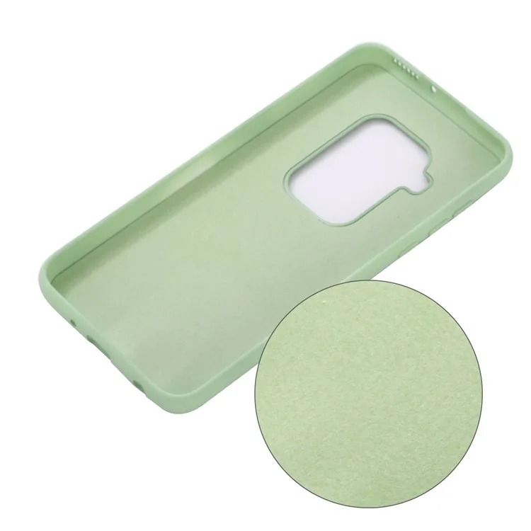 Capa do Telefone de Silicone Líquido Macio Para a Carcaça Para Motorola One Zoom - Verde