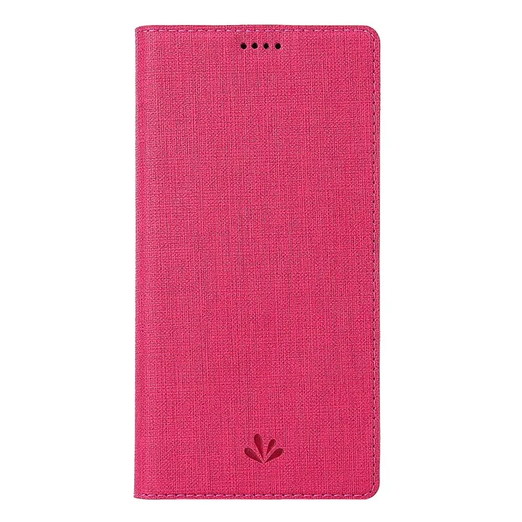 Für Motorola One Action Vili DMX Cross -style Leder -standschale - Rose