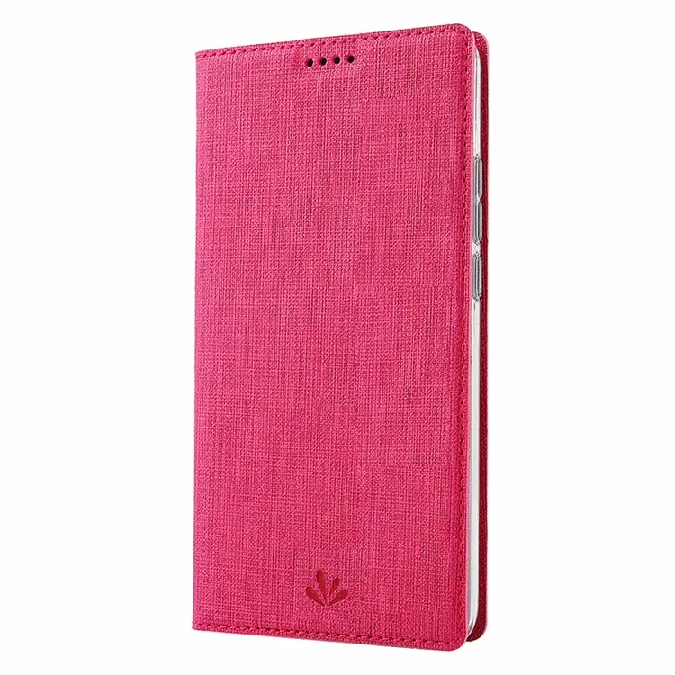 For Motorola One Action VILI DMX Cross Style Leather Stand Shell - Rose