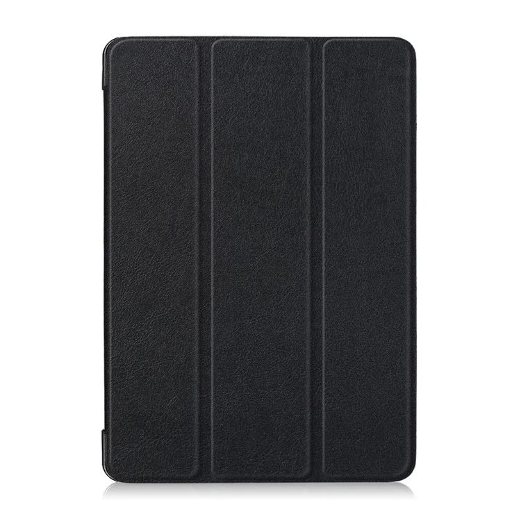 Tri-Fold Stand Leather Smart Auto Auto Case / Sommeil Pour Lenovo Tab M10 Tb-x605f / Tb-x505 - le Noir